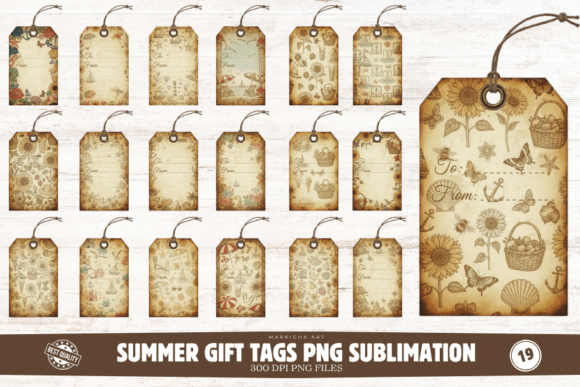Download Summer Gift Tags PNG Sublimation - Summer gift Collection
