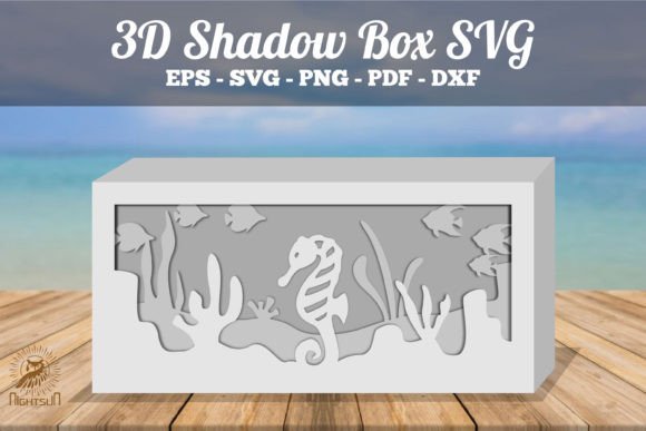 Download Seahorses Underwater Scene Shadow Box - Underwater scene shadow box Collection