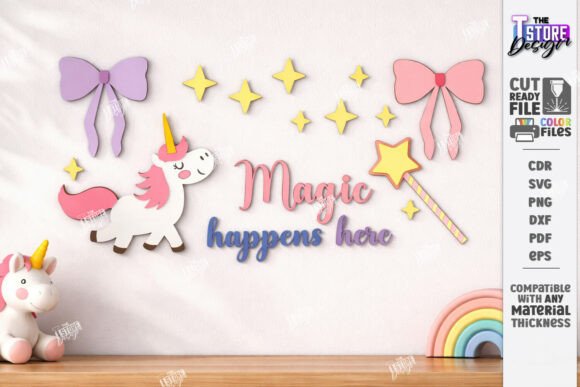 Download Nursery Wall Decor Laser Cut |Kids Laser - Wall decor Collection