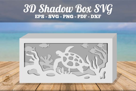 Download Seaturtle Underwater Scene Shadow Box - Underwater scene shadow box Collection